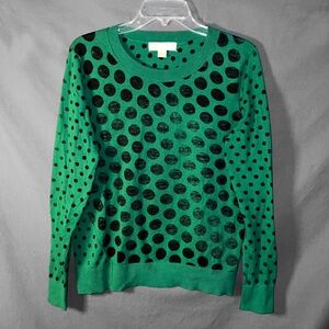Michael Kors Black & Green Polka Dot Tunic